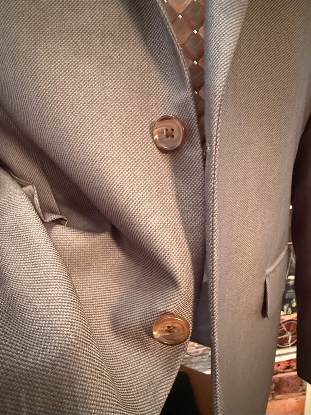 Lauren Ralph Lauren Taupe-Brown Sport Coat Blazer